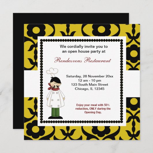 Invitation Grande ouverture (Devant / Derrière)