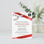 Invitation Grande ouverture de coupe du ruban rouge (Debout devant)