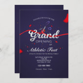 Invitation Grande ouverture de la coupe du ruban (Devant / Derrière)