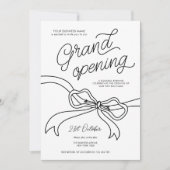 Invitation Grande ouverture de l'entreprise tirée à la main (Devant)