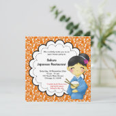 Invitation Grande ouverture japonaise (Debout devant)