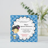 Invitation Grande ouverture japonaise (Debout devant)