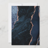 Invitation Grande ouverture Marine Rose Gold Agate (Dos)