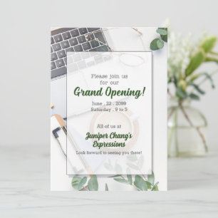 Invitation Grande ouverture Nouveau bureau