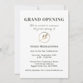 Invitation Grande ouverture simple et élégante (Devant)