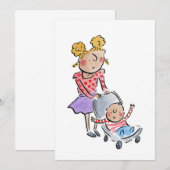 Invitation Grande soeur (Devant / Derrière)