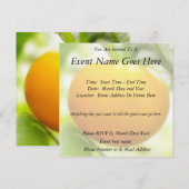 Invitation Grande tomate orange d'héritage (Devant / Derrière)