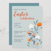 Invitation Grandes et audacieuses Pâques modernes (Devant / Derrière)