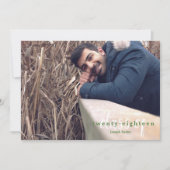 Invitation Grandes Peintes Vertes Modernes Classe D'Invitatio (Devant)