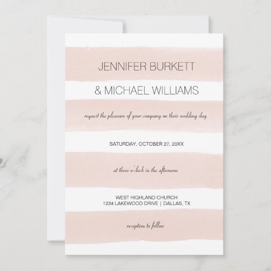 Invitation Grandes Têtes De Brosse Modernes (Devant)