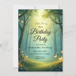 Invitation Grandeur brillante ensoleillée enchantée