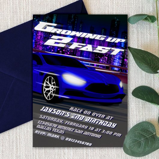 Invitation Grandir Deux Trop Vite - Course