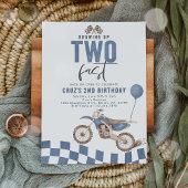 Invitation Grandir Deux Vélos Bleu Rapide Jour d'anniversaire