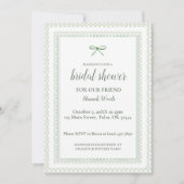 Invitation Grandmillenium Bow vert Fête des mariées (Devant)