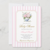 Invitation Grandmillennial Baby shower Girl (Devant)