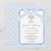 Invitation Grandmillennial Chinoiserie Pumpkin Bridal Shower (Devant / Derrière)