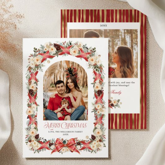 Invitation Grandmillennial Christmas Photo Card