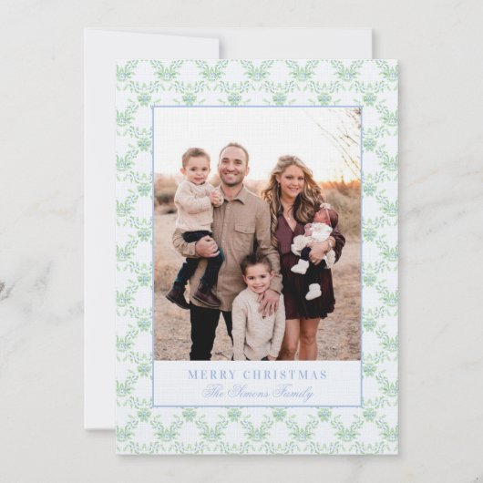 Invitation Grandmillennial Christmas Trellis Photo (Devant)