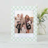 Invitation Grandmillennial Christmas Trellis Photo (Debout devant)