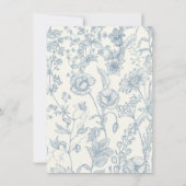 Invitation Grandmillennial et Elegant Sauvez les Dates (Dos)