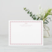 Invitation Grandmillennial Floral Nursery Stationery card (Debout devant)