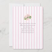 Invitation Grandmillennial Ginger rose Jar Baby shower fille (Dos)
