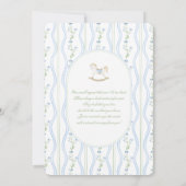 Invitation Grandmillennial Rocse Baby shower Boy (Dos)