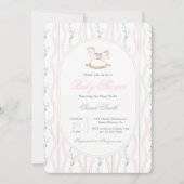 Invitation Grandmillentenaire Cheval Rocking Baby shower fill (Devant)