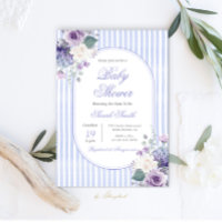 Grandmillentenaire Périwinkle Baby shower floral