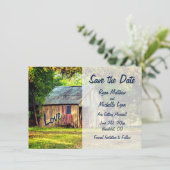 Invitation Grange de campagne rustique Drapeau américain Enre (Debout devant)