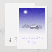 Invitation Grange d'hiver (Devant / Derrière)