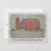 Invitation Grange et silo rouges (Devant)