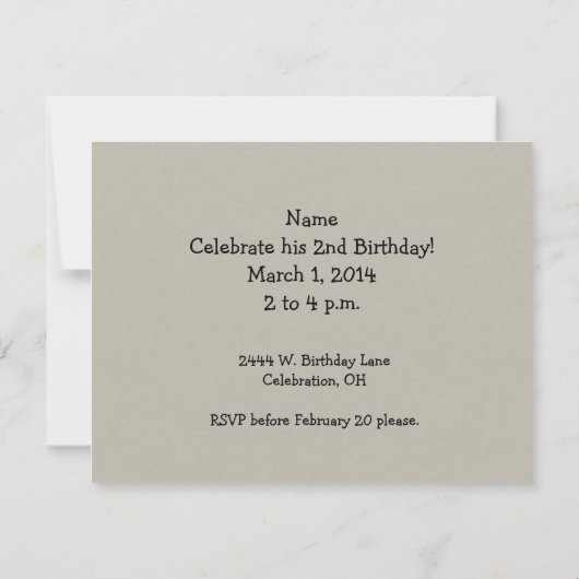 Invitation Grange et silo rouges (Dos)