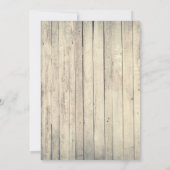 Invitation Grange rustique avec tulipes rouges mariage (Dos)