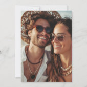 Invitation Grange Sauvez la date, Agritourisme rustique Flora (Dos)