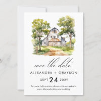 Grange Sauvez la date, Rustic Farmhouse Photo