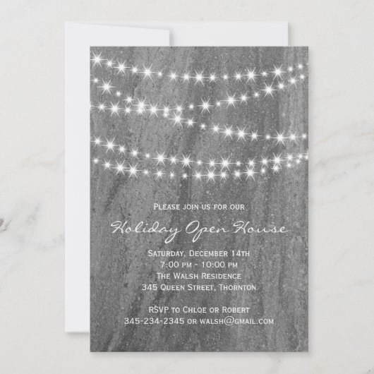 Invitation Granit & Twinkle Lights Holiday Open House (Devant)