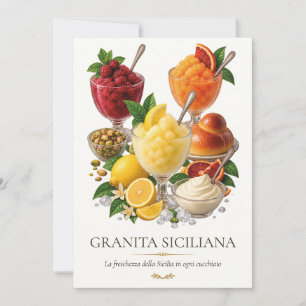 Invitation Granita Siciliana – Vintage Italian Dessert