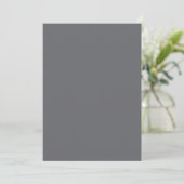 Invitation Granite Gris Moderne Minimal Simple Mariage Invita (Debout devant)