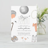 Invitation Grannies Gone Wild Enterrement de Vie de Célibatai (Debout devant)