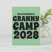 Invitation Granny Camp Retro Green (Debout devant)