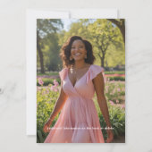 Invitation Granny Millennial Floral Anniversaire Fête Invitat (Dos)