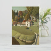 Invitation Grant Wood - Le lieu de naissance d'Herbert Hoover (Debout devant)