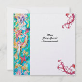 Invitation GRAPE FAIRY TALE1 glace métallique (Dos)