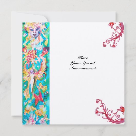 Invitation GRAPE FAIRY TALE1 or métallique (Dos)