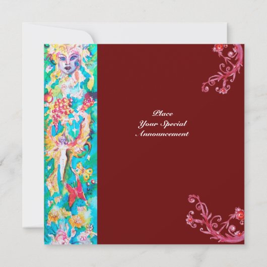 Invitation GRAPE FAIRY TALE Imaginaire coloré (Dos)