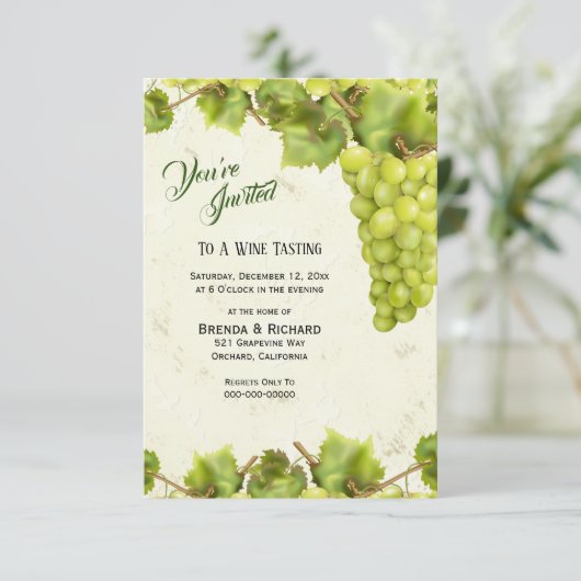 Invitation Grape Vineyard (Debout devant)