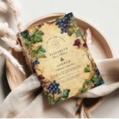 Invitation Grapevine Mariage Vignoble vintage