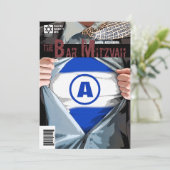 Invitation Graphic Novel Bar Mitzvah (Debout devant)
