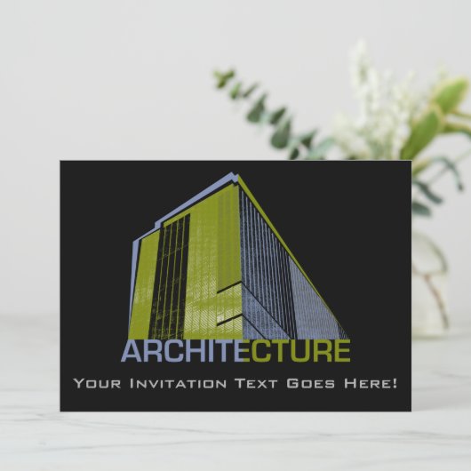 Invitation Graphique d'architecture (Debout devant)